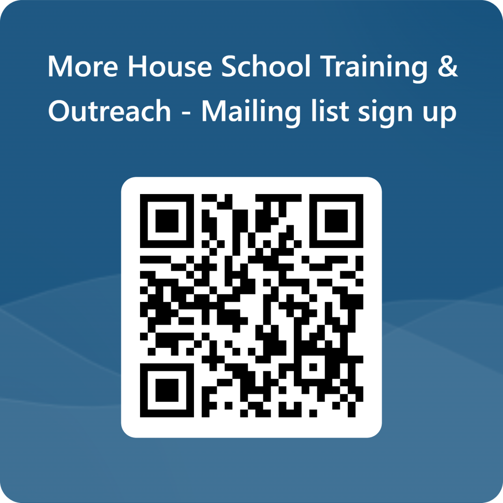 QR Code for More House School Training & Outreach