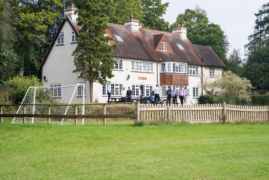 More House School Sixth Form Pupils socialising