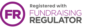 Registered with fundraising regulator colour logo
